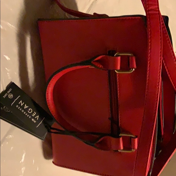 Vegan Leather, shoulder bag with adjustable handle - Picture 3 of 3